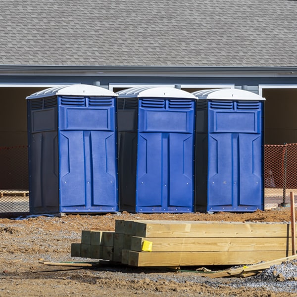 what is the maximum capacity for a single portable restroom in Bucyrus Ohio